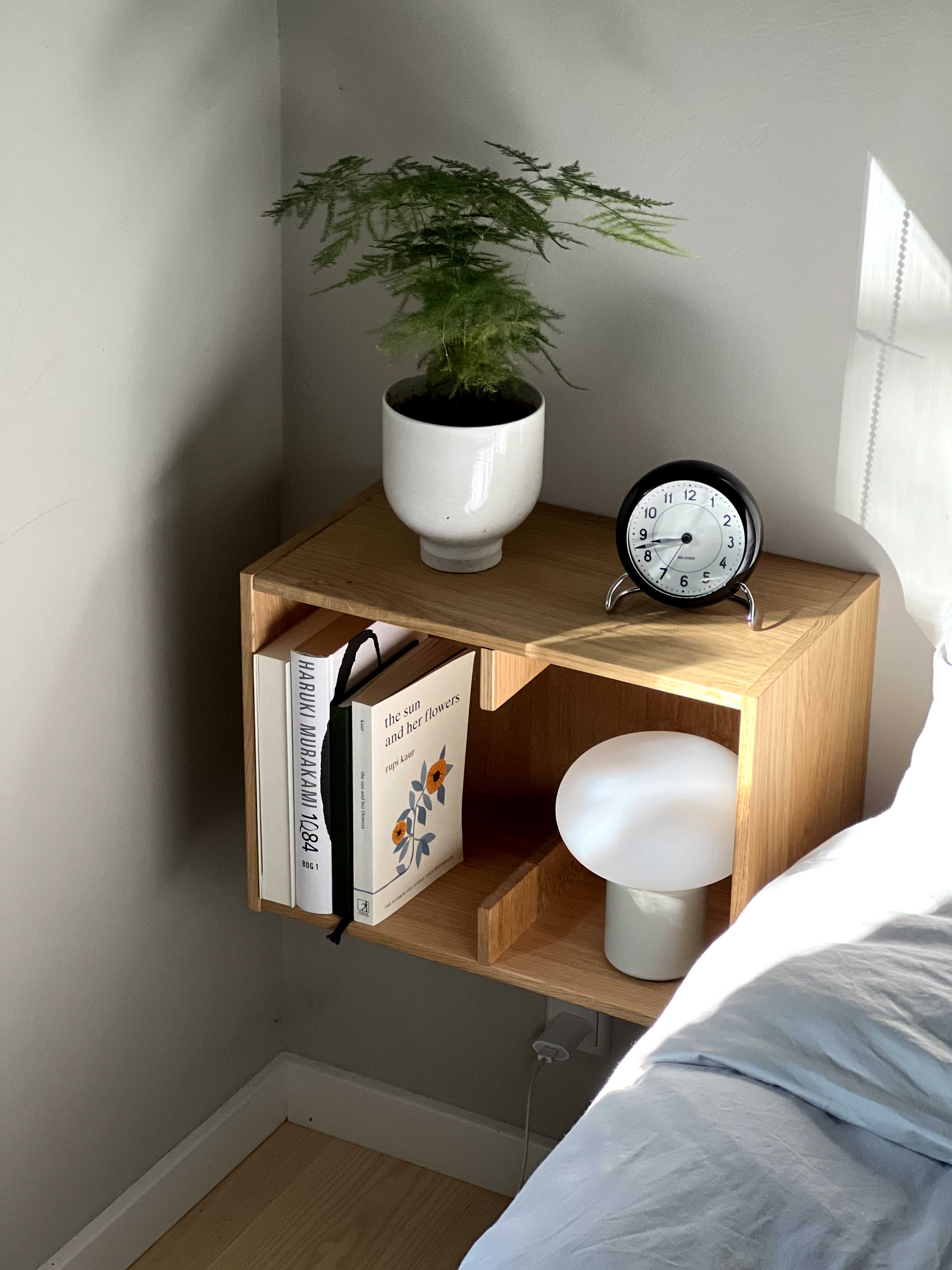 Explore all bedside tables in solid oak and walnut from SÆTTER